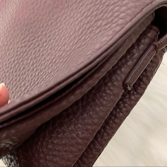 Aritzia Auxiliary Calisch Crossbody Bag Maroon - Picture 13 of 16